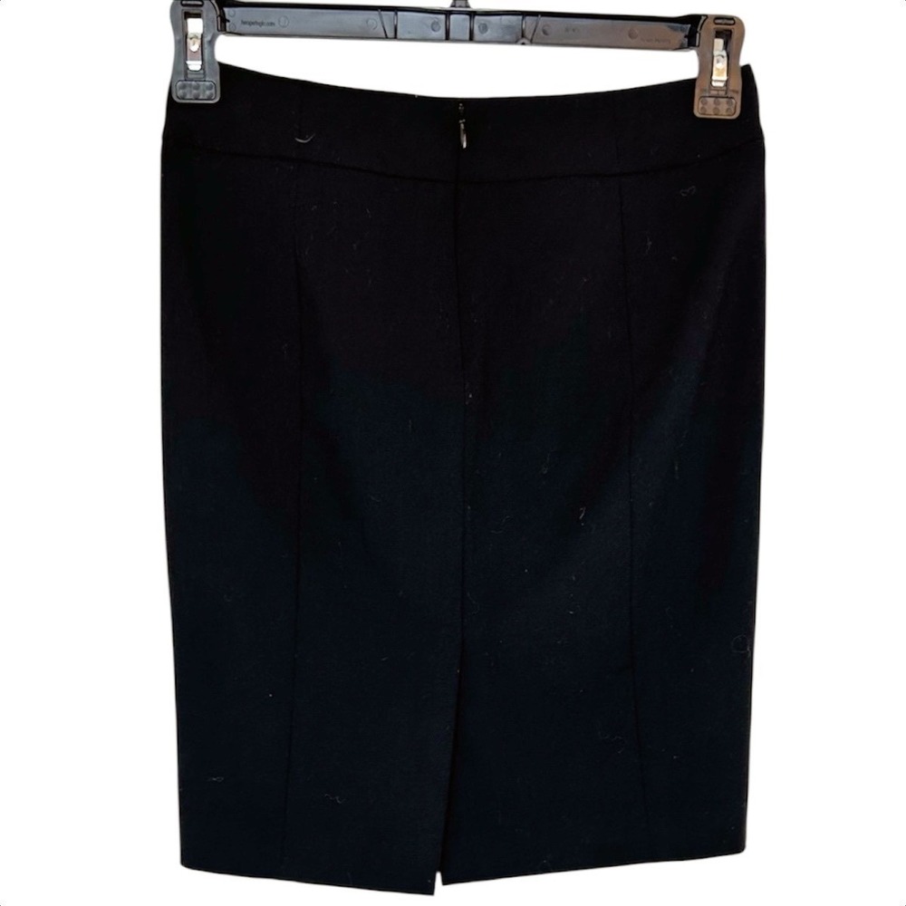 Calvin Klein Pencil Skirt 2P 2 Petite XS Black Career Workwear Office Straight - Picture 3 of 7